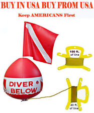 Kit de bola de bóia vermelha branca vinil inflável mergulho snorkel bandeira flutuante bandeira flutuante comprar usado  Enviando para Brazil