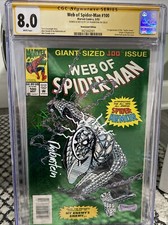 Web Of Spider-Man 100 CGC 8.0 SS assinado e esboço Rubinstein 1ª armadura, usado comprar usado  Enviando para Brazil