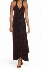 Vestido feminino The Population 152438 veludo floral envoltório vermelho tamanho. Pequeno comprar usado  Enviando para Brazil