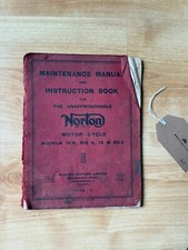 Vintage norton instruction for sale  BICESTER
