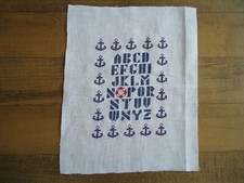 Broderie abecedaire marin d'occasion  Habsheim