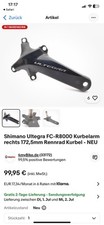Shimano ultegra r8000 gebraucht kaufen  Hamburg