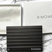 Porta-cartões Rimowa alumínio novo em folha preto autêntico feito na Itália comprar usado Porta-cartões Rimowa alumínio novo em folha preto autêntico feito na Itália comprar usado  Enviando para Brazil