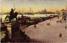 CPA VENEZIA Riva degli Schiavoni-Monumento Vittorio Emanuele ITALY (524987) comprar usado  Enviando para Brazil