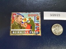 Selo revolucionário e político de Fidel Castro Burkina Faso, usado comprar usado Selo revolucionário e político de Fidel Castro Burkina Faso, usado comprar usado  Enviando para Brazil