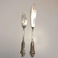 Antik fischbesteck set gebraucht kaufen  Vögelsen