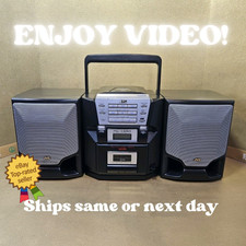 JVC Boombox estante CD player estéreo gravador de fita rádio FM PC-X550BK comprar usado  Enviando para Brazil