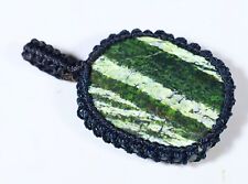 PINGENTE EXTRAVAGANTE DE MACRAMÊ 52 CT 100% NATURAL FOGO VERDE OPALA SUÍÇA PEDRA PRECIOSA AA-626 comprar usado  Enviando para Brazil