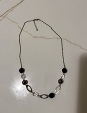 Silberfarbene halskette modesc gebraucht kaufen  Reutlingen