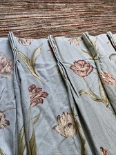 Botanical curtains linen for sale  LEDBURY