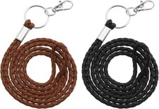 2pcs leather braided for sale  SLOUGH