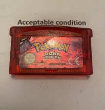 100% Autêntico Pokemon Ruby Versão Inglesa Game Boy Nova Bateria comprar usado  Enviando para Brazil