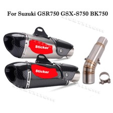 Tubo de ligação média motocicleta 2" silenciador pontas deslizantes para Suzuki GSR750 GSXS750 BK750, usado comprar usado  Enviando para Brazil