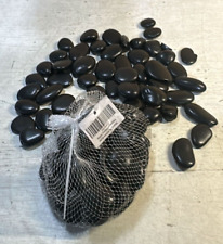 Black polished pebbles for sale  PETERSFIELD