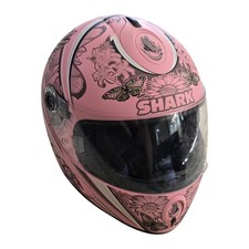 Capacete de motociclista Shark S800 rosa borboleta, usado comprar usado Capacete de motociclista Shark S800 rosa borboleta, usado comprar usado  Enviando para Brazil