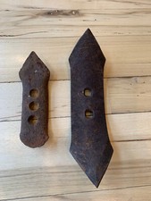 Usado, Lâminas de ponta de arado vintage ferro fundido 8" e 9,5 - Decoração rústica para casa de fazenda comprar usado  Enviando para Brazil