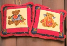Travesseiros de pelúcia vintage de algodão para festa de ursinho de pelúcia Cranston - Conjunto de 2 travesseiros EXCELENTE comprar usado  Enviando para Brazil