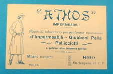 Cartolina athos impermeabili usato  Vittorio Veneto