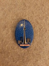 Arranha-céu vintage oval espelho de bolso torre CN em Toronto Canadá marca registrada comprar usado  Enviando para Brazil