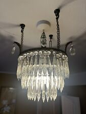 french antique crystal chandelier for sale  LONDON