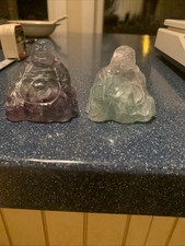 Crystal buddhas fluorite for sale  WESTCLIFF-ON-SEA