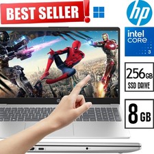 Notebook Intel Core i3-N305 3.80GHz 256GB SSD 8GB HDMI 2025 HP 15.6" TouchScreen comprar usado  Enviando para Brazil