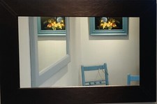 Large mirror brown for sale  AMERSHAM