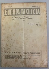 Rarissima rivista fascismo usato  Roma