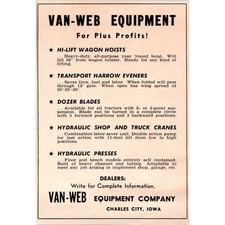 Van web equipment for sale  Hinckley
