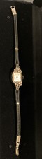 Antigo relógio de pulso feminino 14k Hamilton Art Nouveau com diamantes. comprar usado  Enviando para Brazil