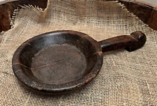 Madera Vintage Redondo Bandeja Original Old Fino Tallado a Mano comprar usado  Enviando para Brazil