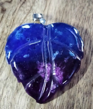 Leaf pendant purple for sale  Skowhegan