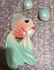 Usado, Arte de parede vintage antropomórfica 1964 Miller Studio giz peixe com bolhas comprar usado  Enviando para Brazil