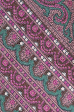 BALENCIAGA GRAVATA DE SEDA MARROM ROXO E CINZA MICRO PONTO PAISLEY UMA IDEIA DE MODA BELEZA comprar usado  Enviando para Brazil