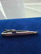 Silvertone tie clip for sale  EXMOUTH