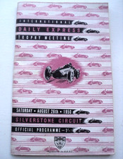 Silverstone programme 1951 for sale  WOLVERHAMPTON