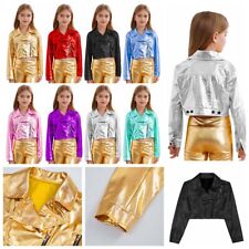 Blusa infantil menina show top casaco holográfico virado para baixo moletom férias jazz comprar usado  Enviando para Brazil