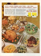 Impressão publicitária vintage Food Nutri-Bio suplemento alimentar dietético porta vendas 1962 comprar usado  Enviando para Brazil
