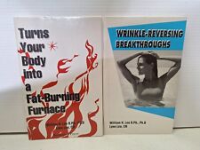 2 libros de salud alternativa William Lee arrugas quema grasa segunda mano  Embacar hacia Argentina