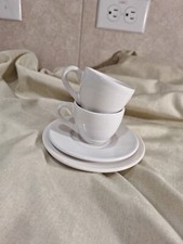 Usado, Conjunto de 2 xícaras brancas com pires Krups espresso (1 pires é um pouco maior)  comprar usado  Enviando para Brazil
