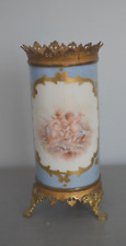 Vase Rouleau Porcelaine Bronze Doré DLG Sèvres Décor Angelot  Putti XIX éme na sprzedaż  Wysyłka do Poland