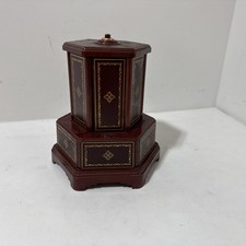 Caixa de música Swiss Harmony The Roundelay cigarro/batom vaidade carrossel - Vermelho comprar usado  Enviando para Brazil