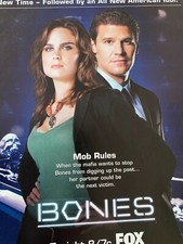 Bones, David Boreanaz, Emily Deschanel, Página Inteira Vintage Anúncio Promocional comprar usado  Enviando para Brazil