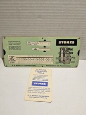 Antiga CALCULADORA DE VÁCUO STOKES 1952 régua deslizante + mesa de pressão de altitude usada comprar usado Antiga CALCULADORA DE VÁCUO STOKES 1952 régua deslizante + mesa de pressão de altitude usada comprar usado  Enviando para Brazil