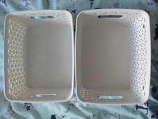 Cestas de almacenamiento curver Cream X2 segunda mano  Embacar hacia Mexico