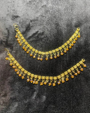 Gold diamond studded for sale  SOUTHALL