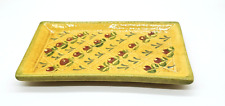Bandeja de cerâmica retangular French Terre E Provence 8" prato bagas florais França comprar usado  Enviando para Brazil