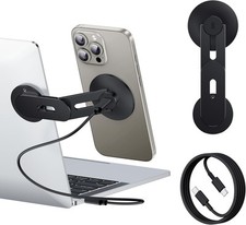 Suporte de telefone laptop, suporte magnético para telefone 15W carregador sem fio rápido para Magsafe , usado comprar usado  Enviando para Brazil