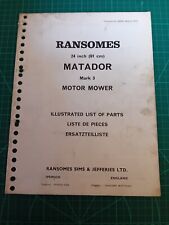 Ransomes matador inch for sale  BAKEWELL