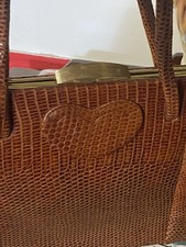 Vintage leather handbag for sale  SHEFFIELD